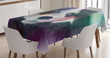 Psychedelic Panda Galaxy Printed Tablecloth Home Decor