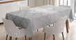 Classical Floral Scroll Pattern Printed Tablecloth Home Decor