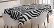 Black And White Zebras Eyes And Face Printed Tablecloth Home Decor