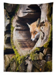 Nature Wild Fox Forest Pattern Printed Tablecloth Home Decor