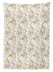 Vintage Pastel Flora Pattern Printed Tablecloth Home Decor