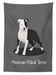 American Cartoon Terrier Printed Tablecloth Home Decor