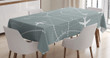 Airplane Traces Scheme Sign Printed Tablecloth Home Decor