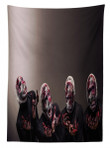 Screaming Scary Zombies Printed Tablecloth Home Decor