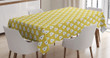 Halved Fruit Motifs With Dots Printed Tablecloth Home Decor