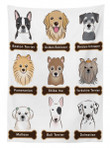 Boston Terrier Dogs Printed Tablecloth Home Decor