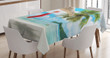 Beach Xmas Stockings Printed Tablecloth Home Decor