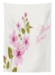 Spring Bridal Flowers Design Printed Tablecloth Home Decor