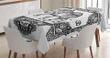 Rain Symbol Pattern Design Printed Tablecloth Home Decor