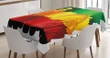Reggae Music Singer Design Printed Tablecloth Home Decor