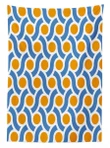 Orange Dots Lines Design Printed Tablecloth Home Decor