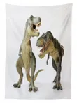 T-rex Pair Predators Design Printed Tablecloth Home Decor