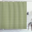 Symmetric Mini Rectangles Pattern Printed Shower Curtain Home Decor