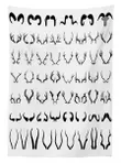 Horns Of Antelope Buffalo Design Printed Tablecloth Home Decor