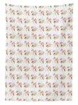 Romantic Bouquet Of Lilies Design Printed Tablecloth Home Decor