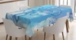 France Fleur De Lis Painting Design Printed Tablecloth Home Decor