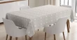 Pastel Flowers And Dots Design Printed Tablecloth Home Decor