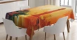 Sunset With Seagulls Design Printed Tablecloth Home Decor