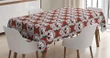 Flower Rose Frame Skull Design Printed Tablecloth Home Decor