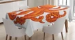 Orange Animal Wildlife Design Printed Tablecloth Home Decor