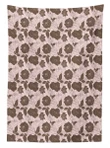 Contrast Spring Petals Design Printed Tablecloth Home Decor