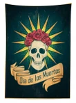Day Of Dead Grunge Design Printed Tablecloth Home Decor