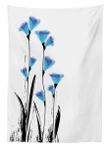 Flowers Tulips In Ombre Design Printed Tablecloth Home Decor