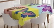 Pop Art Swallowtail Design Printed Tablecloth Home Decor