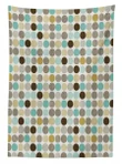 Abstract Dots Pattern Design Printed Tablecloth Home Decor