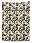 Coconuts Leaves Sketch Design Printed Tablecloth Home Decor