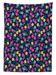 Colorful Summer Blossoms Design Printed Tablecloth Home Decor
