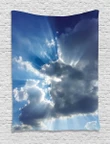 Sunbeams From Clouds Design Printed Wall Tapestry Home Decor