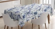 Ink Flowers Branch Design Printed Tablecloth Home Decor