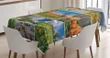 Springtime Countryside Design Printed Tablecloth Home Decor