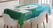 Low Poly Trees Design Printed Tablecloth Home Decor
