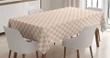 Modern Pink Squares Design Printed Tablecloth Home Decor