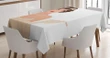 Charming Lady On White Design Printed Tablecloth Home Decor