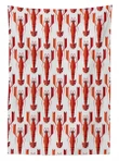 Geometric Lobsters Graphic Design Printed Tablecloth Home Decor