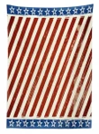 Old Glory Stripes Design Printed Tablecloth Home Decor