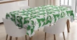 Green Nettle Branches Design Printed Tablecloth Home Decor
