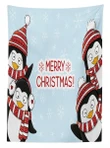 Penguins Kids Winter Day Design Printed Tablecloth Home Decor