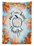 Eat Drink Be Thankful Design Printed Tablecloth Home Decor