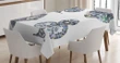 Heart Shaped Diamonds Design Printed Tablecloth Home Decor