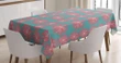 Lively Garden Flowers Design Printed Tablecloth Home Decor