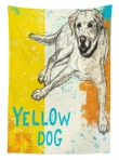 Grunge Sketch Dog Art Design Printed Tablecloth Home Decor
