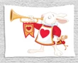 Bunny Fairytale Design Printed Wall Tapestry Home Decor