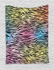 Colorful Wildlife Zebra Design Printed Wall Tapestry Home Decor