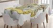 Shield Dragon Medieval Design Printed Tablecloth Home Decor