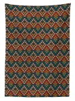 Warm Color Aztec Art Design Printed Tablecloth Home Decor