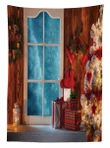 Frozen Snowy House Design Printed Tablecloth Home Decor